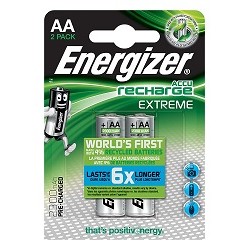 Batterie Energizer Stilo Ricaricabili Extreme AA (conf. 2pz)